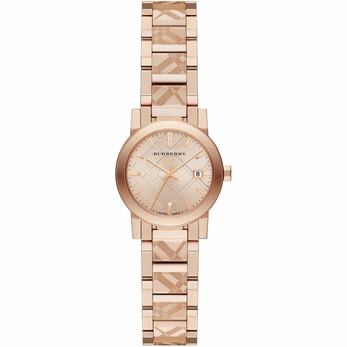 Burberry BU9235 The City Rose Gold Tone 26mm Case Ladies Watch Burberry BU9235 The City Rose Gold Tone 26mm Case Ladies Watch